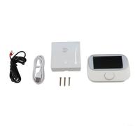 TDCuizent Termostato wireless RF per caldaia Tuya Smart Programmabile Manopola Rotante Display LCD Umidità Interna Funzione di Memoria Antigelo Programmazione Temperatura Regolabile (WiTH3-No Wifi)