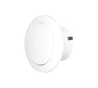 TDCuizent Valvola di scarico regolabile, in ABS, rotonda, diffusore, per ventilatore, cucina, bagno, con installazione, finitura bianca, per 75 mm, 100 mm, 150 mm (150 mm)