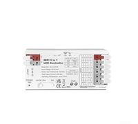 TDCuizent WiFi LED Strip Controller 5-in-1 per Tuya per Smart Life App 2.4G Wireless RGB RGBW RGB+CCT Dimmer DC12V-24V 20A Caso PC ignifugo ad alta corrente per il lavoro domestico