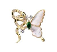 TDEOK Brooch Pin Vintage Encrusted Brooch Accessory Metal Lapel Pin Brooches for Women Silver Spilla per matrimonio, b, misura unica