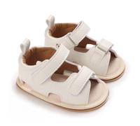 TDEOK Sandali per bambine e bambine, scarpe da spiaggia per attività all'aria aperta, casual, per il primo cammino, per la principessa, sandali antiscivolo, bianco, 20 EU Larga