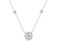 TDEOK The Perfect Combination of and Romance The Perfect Blend of and Mystery A Three Second Heart Stirring Collane con ciondolo a forma di luna, bianco, misura unica