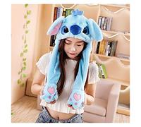 Tderloi Cappello Girls Animali Auricolari Moving Bambini Cappelli Bambini Donne Calde Peluche Coniglio Caps Inverno Bambini Cute Bunny Fuzzy Pinch Airbag Cappelli Divertenti
