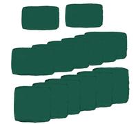 TDHLW Dark Green,14pc, 14 Pezzi dDi Fodere di Ricambio per Cuscini per Mobili da Giardino, Fodere per Cuscini per Mobili da Giardino Resistenti all'Acqua per Set di Divani Componibili