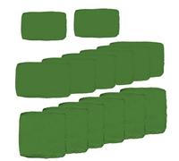 TDHLW Grass Green,14pc, 14 Pezzi dDi Fodere di Ricambio per Cuscini per Mobili da Giardino, Fodere per Cuscini per Mobili da Giardino Resistenti all'Acqua per Set di Divani Componibili