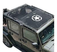 TDHLW La Copertura Superiore del Bikini in Rete Parasole fornisce Protezione Solare UV sul Tetto Anteriore per Jeep Wrangler JK JKU 2007-2018 4 Porte,Pentagram