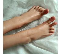 TDHLW Mannequin Piede, Feet Mannequin Piede, Silicone Piedi Modello Realistico Un Paio di Piedini per manichini Femminili in Silicone, Modello di Piedi Finti,B,37