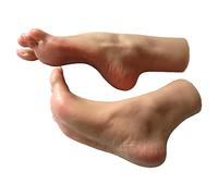 TDHLW Mannequin Piede, Silicone Feet, Foot Mannequin Piede, Silicone Mannequin Piede Piedi Modello Realistico Un Paio di Piedini per manichini Femminili in Silicone,C,37