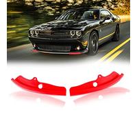 TDHLW Parafango per paraurti Anteriore, per paraurti Anteriore, Compatibile con Dodge Challenger Scat Pack R/T GT SRT, Accessori Esterni,Rosso