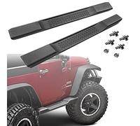 TDHLW Pedane Stile OE, Barre Nerf, gradini Laterali Adatti per Jeep Wrangler JK JKU 2 Porte 2007-2017 Accessori Esterni Neri
