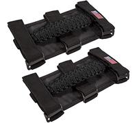 TDHLW Roll Bar Grab Maniglie Grip Bandiera degli Stati Uniti Maniglia per Jeep Wrangler YJ TJ JK JKU JL JLU Gladiator JT 1955-2022,Nero,2PCS