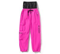 TDHLW Rose Red,XXL, Pantaloni Cargo da Donna Super Larghi, Impermeabili Sportivi per Esterni Isolanti Casual da Sci da Uomo e da Donna