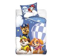 TDI Paw Patrol Dream - Set copripiumino e federa per letto singolo, 100% cotone, colore: Blu/Bianco/Multicolore