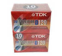 TDK D120 dinamica audio cassette - 10 pezzi