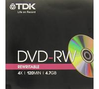 Tdk Dvd-Rw 4 7Gb 4X Jewel Case Singolo