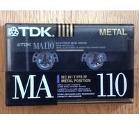 TDK MA110 metallo polarizzato lega metallica 110 minuti nastro cassetta