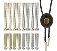 Tdkjfoutr 16 Pezzi 4 Stili Suggerimenti per Bolo Tie Estremità Bolo Tie Estremità In Lega per Corda per Fibbia Bolo Tie per Risultati Fai da Te