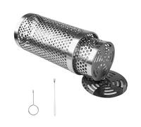 Tdkjfoutr 2PZ Barbecue Rolling Grill Basket BBQ Net Tube Grill Basket Campfire Grid Travel Camping Picnic Accessori per Barbecue-B