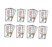 Tdkjfoutr Biglietto di Auguri di Apprezzamento per L'Insegnante,Se Regali al Tuo Insegnante un Libro di Biscotti,Biglietti con Apprezzamento Unico,A