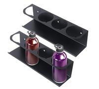 Tdkjfoutr Confezione da 2 organizzatori di supporti bombolette aerosol per garage e spazio di lavoro, supporto da parete per bombe aerosol in metallo, supporto bomba di vernice aerosol