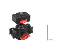 Tdkjfoutr Fotografia Reflex A Sgancio Rapido Installazione Rapida Testa Sferica da 1/4 Rotante A 360° Supporto per Fotocamera Panoramica A 1 PZ