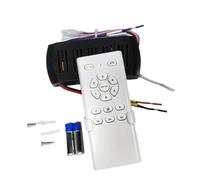 Tdkjfoutr Kit di telecomando per ventilatore da soffitto con conversione di frequenza, 6 velocità, ricevitore ad alta tensione per regolare la luce del ventilatore da soffitto.