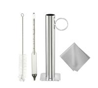 Tdkjfoutr Kit per Prove con Idrometro Dello Sciroppo D'Acero Kit di Densità Dello Sciroppo D'Acero Baume e Scala, A