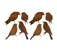 Tdkjfoutr Ornamenti per uccelli in metallo, Artigianato d'arte in ferro, scultura di sagoma d'arte a forma di uccello, decorazione per la casa, decorazione per recinzioni da giardino all'aperto