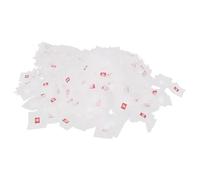 Tdkjfoutr Sacchetto Filtro In Nylon A Piramide per Tè, 500 Pz, Dimensioni 5,8 X 7 Cm, con Etichetta e Stringa Singola. Sacchetto Trasparente Vuoto per Tè.