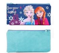 TDL Astuccio piatto Disney Frozen Elsa e Anna, Blu, Astuccio