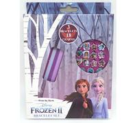 TDL Disney Frozen Set - 3 Braccialetto + 18 Pendente - Licenza Ufficiale - 3 Bracelets + 18 Charms