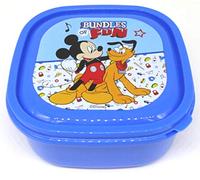 TDL Disney Mickey Mouse Sacco per Il Pranzo - Licenza Ufficiale - 13.5 x 13.5 x 6 cm - Senza PVC - PP Plastica - Sandwich Box