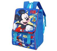 TDL Mickey Kids Zaino Scuola Blu, 31 x 24 x 9 cm, Capacità 15L
