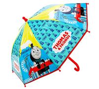 TDL Thomas The Tank Engine Ombrello per bambini Brolly PoE Dome Trasparente Leggero Copertura Antipioggia, Blu, S