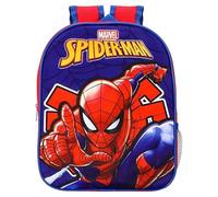 TDL Zaino per bambini, motivo Spiderman, con tasca laterale in rete