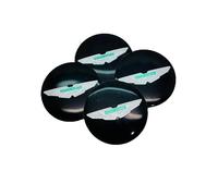 TDQTVH 4 Pezzi Coprimozzo per Auto Adesivi per Aston Martin DB7 DB9 DBX707 60MM Coprimozzo Ruota Adesivi Coprimozzo Copri Adesivi Tappi per Mozzo Ruota Adesivi