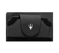 TDQTVH Custodia per Occhiali Auto per Visiera per Maserati Ghibli/Quattroporte/Grecale/Levante Auto Custodia per Occhiali da Sole Supporti per Occhiali da Sole Accessori Auto,Black