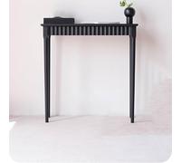 Tdsmyxgs Moderno Tavolo Da Ingresso Stretto In Legno Massello; Consolle Compatta Ideale Per Corridoi E Spazi Ridotti, Perfetta Da Collocare Dietro Il Divano(Black)