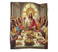 TDSNKAVHB Jesus - ReligionCoperta A Getto 3D in Flanella Leggera SacredCoperta Decorativa Per Bambini, Ragazzi, Ragazze, Coperti Caldi, Adatti A Tutte Le Stagioni80x90inch(200x230cm)