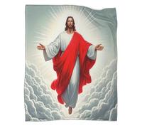 TDSNKAVHB Jesus - ReligionCoperta A Getto 3D in Flanella SacredViaggi E Campeggio Per Bambini, Ragazzi, Ragazze, Morbida, Accogliente, Peluche, Adatta A Tutte Le Stagioni60x80inch(150x200cm)