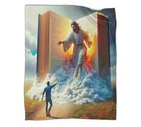 TDSNKAVHB Jesus - ReligionCoperte 3D in Flanella SacredViaggi E Campeggio Per Bambini, Ragazzi, Ragazze, Coperti Caldi, Adatti A Tutte Le Stagioni40x50inch(100x130cm)