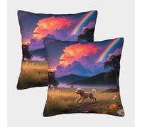 TDSNKAVHB Poodle 3D Printed Pillow Case Decorative Square Cushion Cute Pets Standard Pillowcase Set of 2 Case Set for Couch Sofa Bedroom Living Room 40x40cm