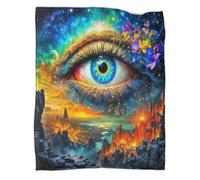 TDSNKAVHB The Eye of GodCoperta A Getto 3D in Flanella FantasyCoperta Decorativa Per Bambini, Ragazzi, Ragazze, Coperta Super Morbida, Adatta A Tutte Le Stagioni50x60inch(127x152cm)