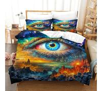 TDSNKAVHB The Eye of GodCoprimaterasso Stampato in 3D Decorazione Di Stanza Microfibra Con FantasyCerniera Nascosta E Federe Per Bambini E AdultiSuper King(260x220cm)