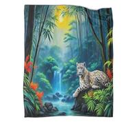 TDSNKAVHB TigerCoperta A Getto 3D in Flanella Leggera WaterfallCoperta Decorativa Per Bambini E Adulti, Coperta Super Morbida, Adatta A Tutte Le Stagioni60x80inch(150x200cm)