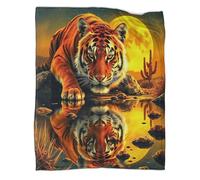 TDSNKAVHB TigerCoperte 3D in Flanella BeastViaggi E Campeggio Per Bambini, Ragazzi, Ragazze, Coperta Super Morbida, Adatta A Tutte Le Stagioni50x60inch(127x152cm)