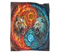 TDSNKAVHB TigerCoperte 3D in Flanella FantasyCoperta Decorativa Per Bambini E Adulti, Coperta Super Morbida, Adatta A Tutte Le Stagioni70x80inch(180x200cm)