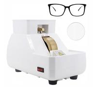 TDSYOCG Smerigliatrice per Lenti Ottiche Manuale con Mola Diamantata da 200 Maglie e Doppio Supporto per Scanalatura Ruvida, Fine e a Forma di V, Lucidatrice per Bordi 2800 Giri per Occhiali e Vetri