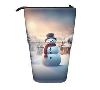 TDTRADD Astuccio telescopico per matite, astuccio telescopico, organizer per cancelleria con cerniera, orso polare, Buon Natale Carino, Taglia unica, Astuccio per matite