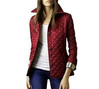 Tdvcpmkk Cappotto Giacca Top Bavero Da Donna Autunno E Inverno Classico Cappotto Scozzese Monopetto Abbigliamento In Cotone Maniche Lunghe